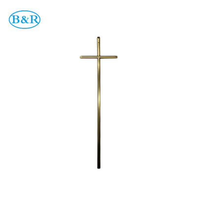 D017 57*16.5cmの金色の葬儀の小箱の十字