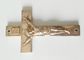 プラスチック棺の十字D049の金の骨董品の棺の使用10.8*6.6cmのための真鍮のzamakの十字架像