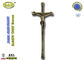 棺の装飾のzamakの十字架像D056の青銅色のサイズ39*15cmのサイズ
