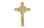 プラスチック金色の葬儀の十字および十字架像DP007 30cm*17cmのplasticosのcrucifijos yのcristos