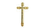 金色の十字および十字架像の葬儀の装飾 DP021