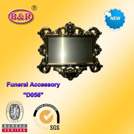 ZamakフレームD057の棺の葬式のための適切な金色の版フレーム