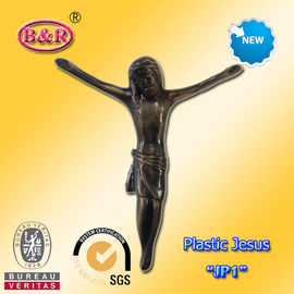 イエス・キリストのプラスチック十字および十字架像モデル「JP1」サイズ13×15cmの葬儀の装飾