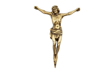 290*220mm の青銅色色のキリスト教の十字架像の墓碑の装飾 BD021